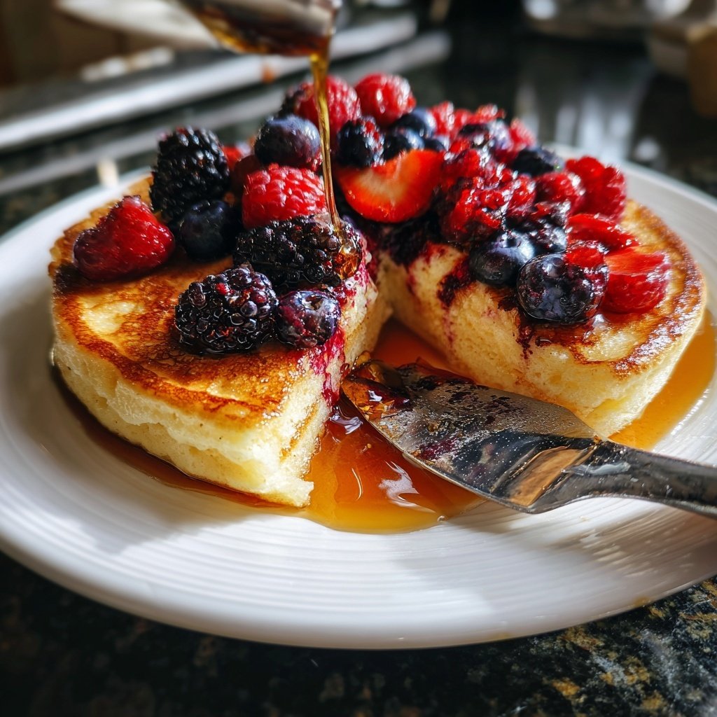 Pfannkuchen mit Beerenmix