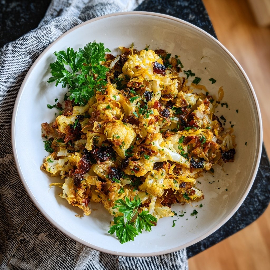 Blumenkohl Pfanne Mit Zitronen Saft