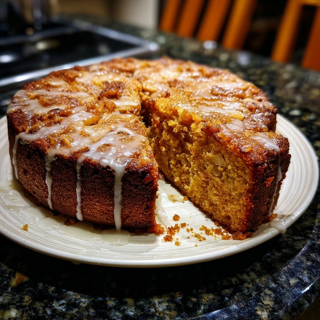 Karottenkuchen Mit Apfel Stücken