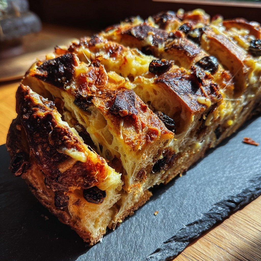 Zupfbrot Mit Oliven Und Käse