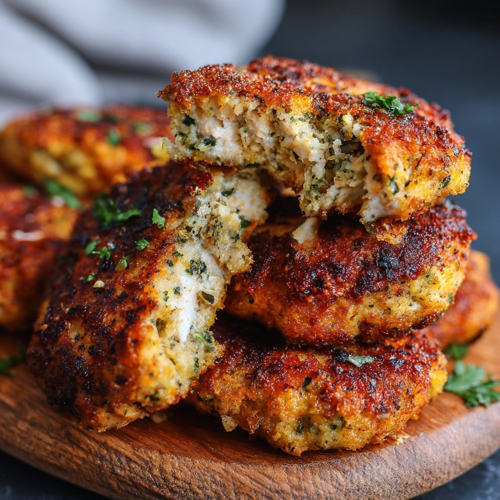 Hähnchen Frikadellen Aus Dem Ofen