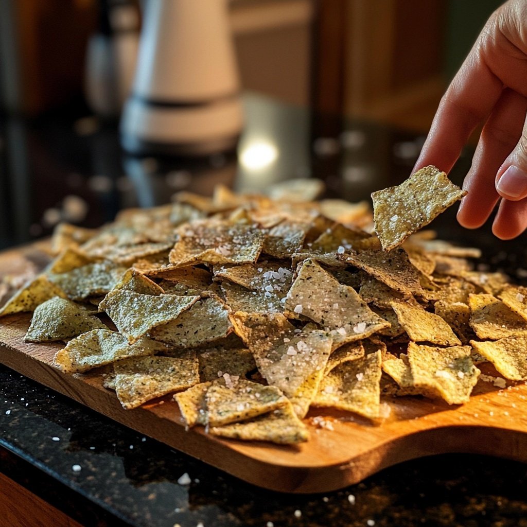 Grünkohl Chips als gesunder Snack